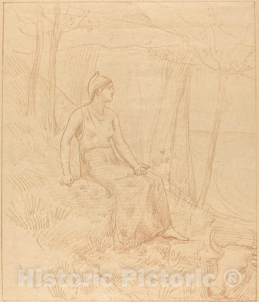 Art Print : Pierre Puvis de Chavannes, Normandie - Vintage Wall Art