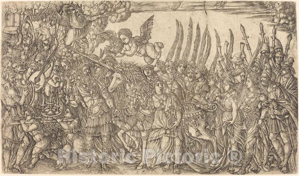 Art Print : Jean Duvet, The Triumph of The Unicorn, 1561 - Vintage Wall Art