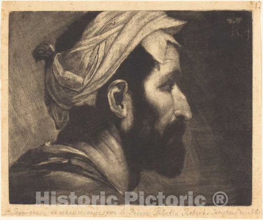Art Print : Prince Rupert of The Pfalz, Head of The Executioner, 1658 - Vintage Wall Art