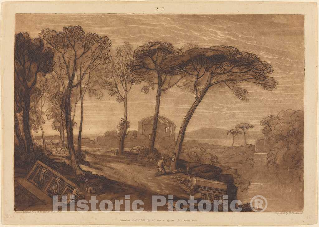 Art Print : Turner and Dunkarton, The Temple of Minerva Medica, 1811 - Vintage Wall Art