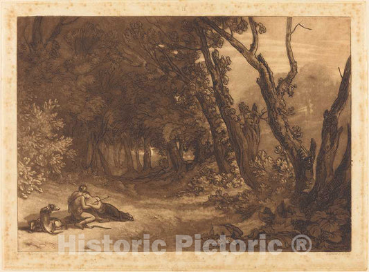 Art Print : Turner and Clint, Procris and Cephalus, 1812 - Vintage Wall Art