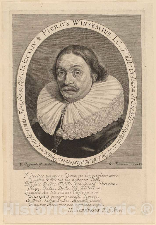 Art Print : Jonas Suyderhoff, Petrus Winsemius - Vintage Wall Art