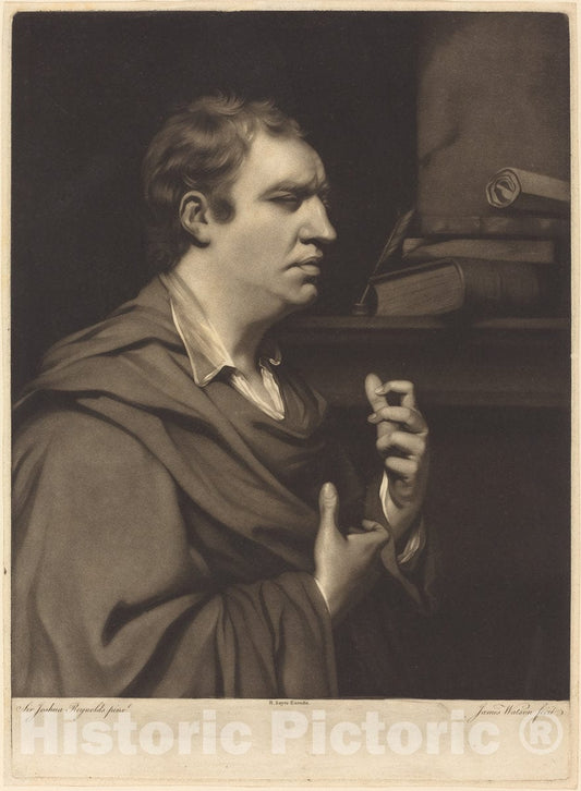 Art Print : Watson After Reynolds, Samuel Johnson - Vintage Wall Art