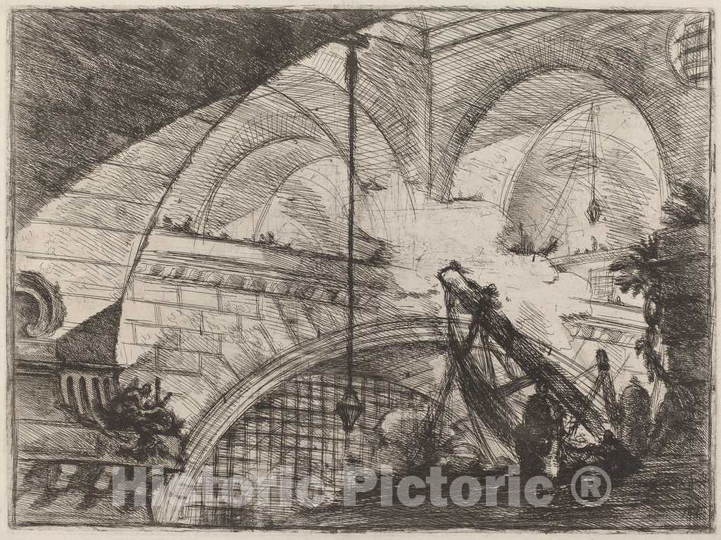Art Print : Giovanni Battista Piranesi, The Arch with a Shell Ornament, c.1754 - Vintage Wall Art