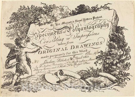 Art Print : Title Page, 1803 - Vintage Wall Art