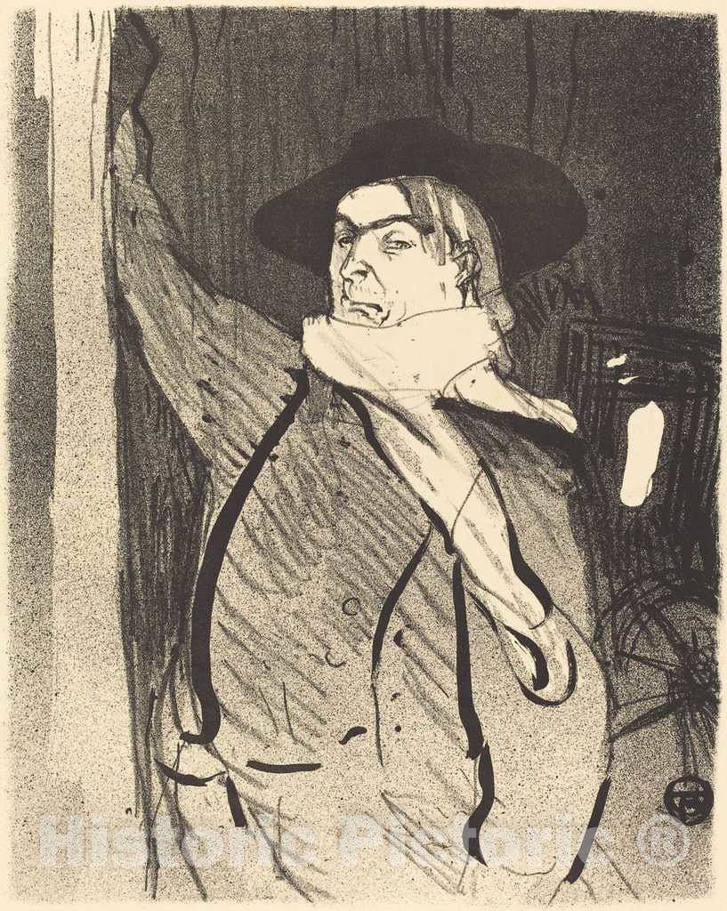 Art Print : Henri de Toulouse-Lautrec, Aristide Bruant, 1893 - Vintage Wall Art