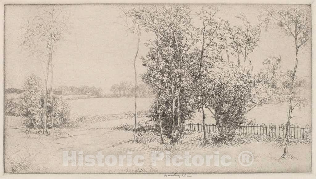 Art Print : Donald Shaw MacLaughlan, Sussex Landscape, 1920 - Vintage Wall Art