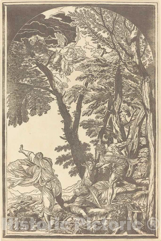 Art Print : Jackson After Titian, The Death of Saint Peter Martyr, 1739 - Vintage Wall Art