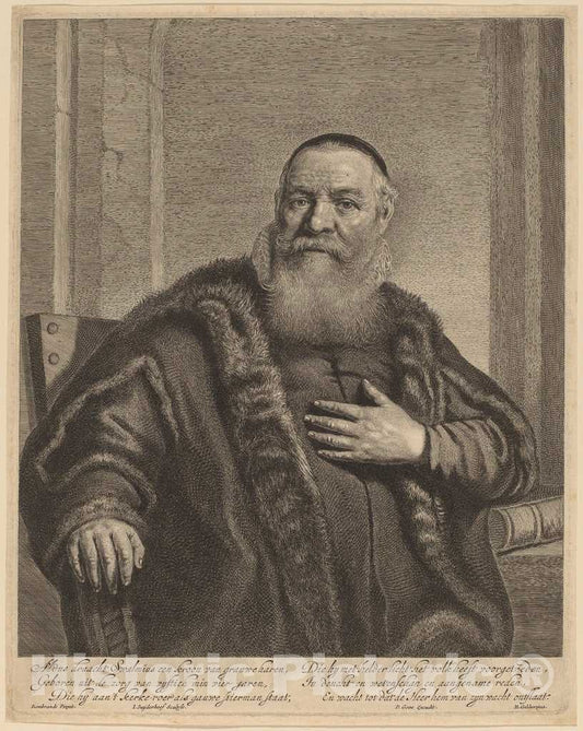 Art Print : Suyderhoff After Rembrandt, Eleazer Swalmius - Vintage Wall Art