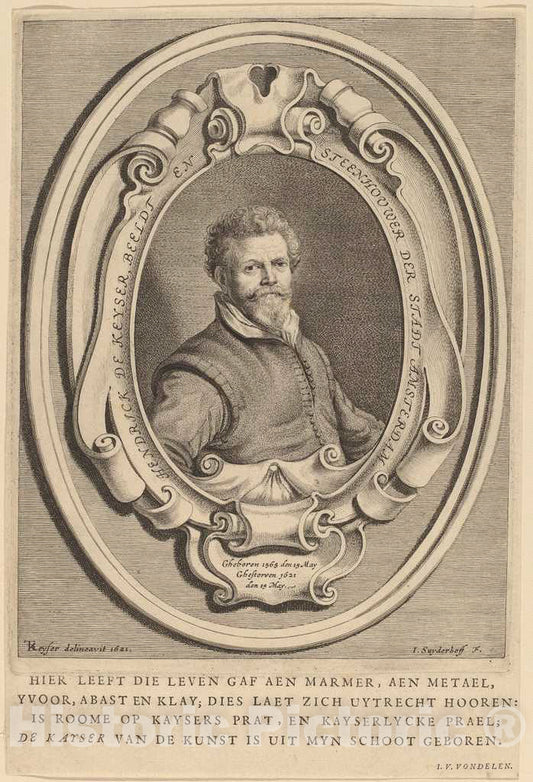Art Print : Suyderhoff After de Keyser, Hendrick de Keyser - Vintage Wall Art