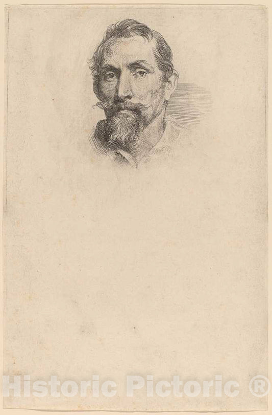 Art Print : Sir Anthony Van Dyck, Frans Snyders, c.1634 - Vintage Wall Art
