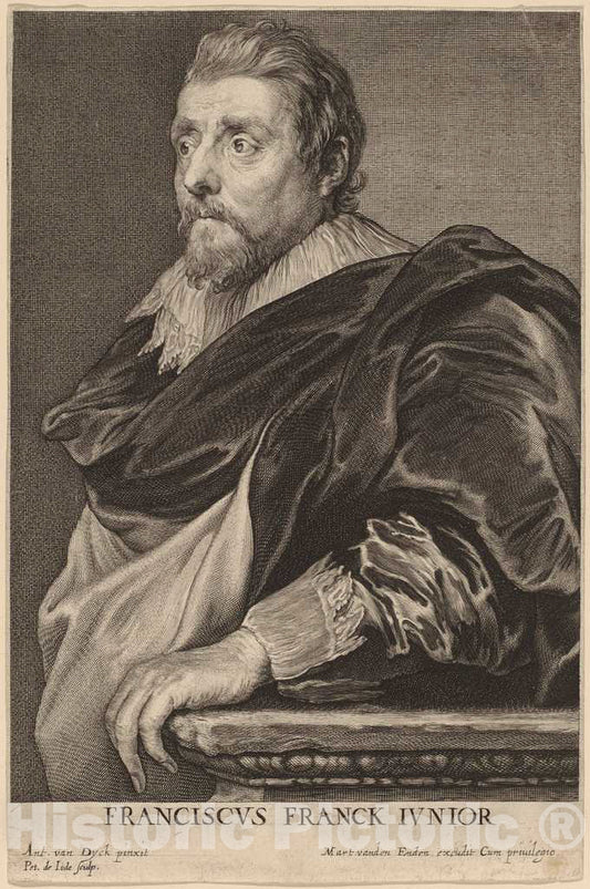 Art Print : De JoDe II After Van Dyck, Frans Francken II, c.1634 - Vintage Wall Art