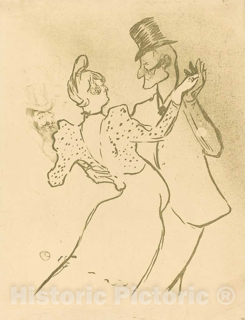 Art Print : Henri de Toulouse-Lautrec, La Goulue, 1894 - Vintage Wall Art