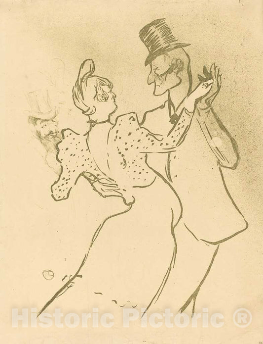 Art Print : Henri de Toulouse-Lautrec, La Goulue, 1894 - Vintage Wall Art
