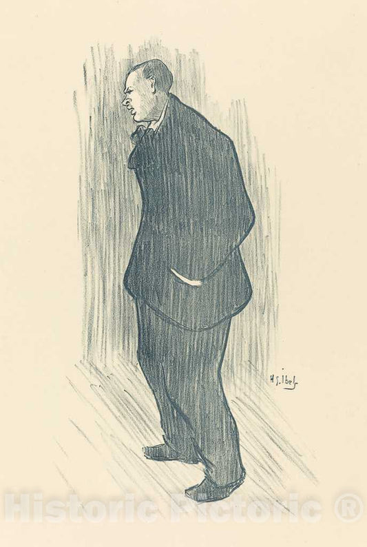 Art Print : Henri-Gabriel Ibels, Actor, 1893 - Vintage Wall Art