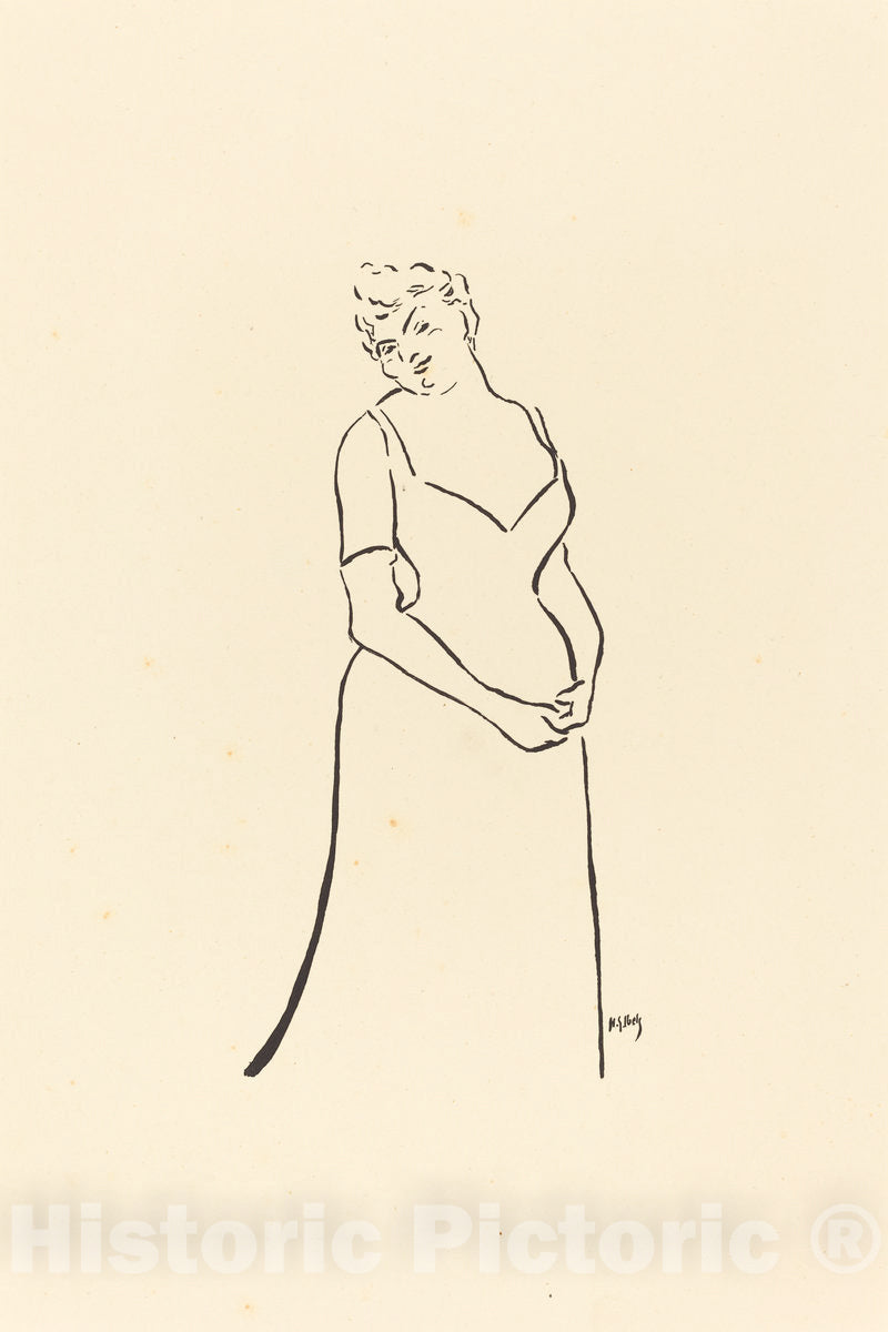Art Print : Henri-Gabriel Ibels, Paula Brebion?, 1893 - Vintage Wall Art