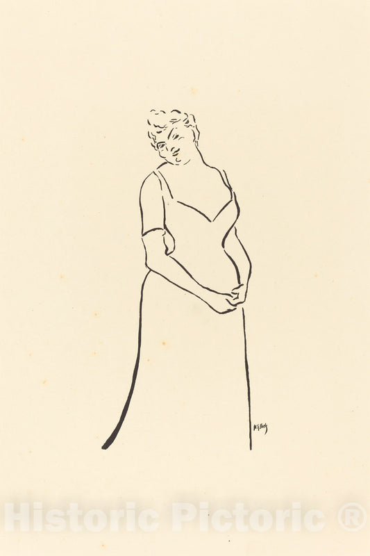 Art Print : Henri-Gabriel Ibels, Paula Brebion?, 1893 - Vintage Wall Art