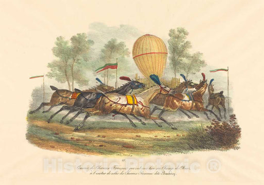 Art Print : Carle Vernet, French Race Horses - Vintage Wall Art