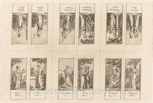 Art Print : Daniel Nikolaus Chodowiecki, Good Human Qualities, 1789 - Vintage Wall Art