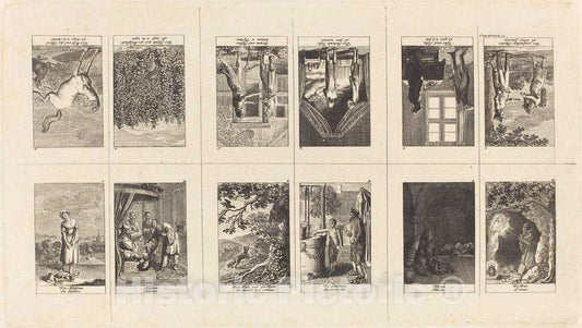Art Print : Daniel Nikolaus Chodowiecki, Illustrations to Fables & Tales by Gellert, Gleim, Hagedorn, Lichtwer and Pfeffel, 1793 - Vintage Wall Art