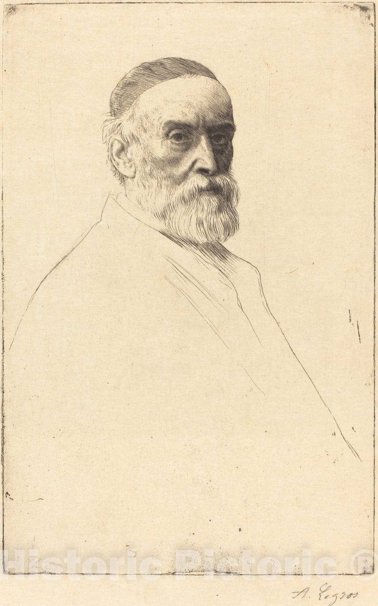 Art Print : Alphonse Legros, G.F. Watts, R.A - Vintage Wall Art