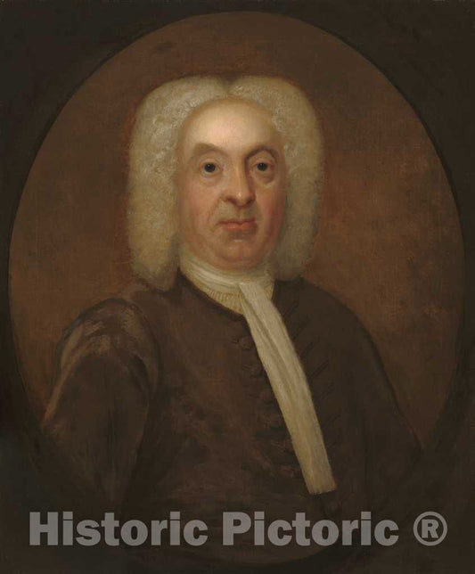 Art Print : Portrait of a Gentleman, c.1730 - Vintage Wall Art