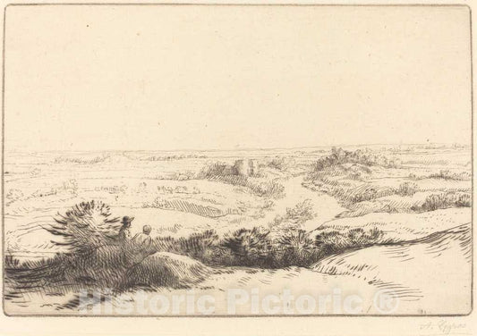 Art Print : Alphonse Legros, Prospect (Le Point de vue) - Vintage Wall Art