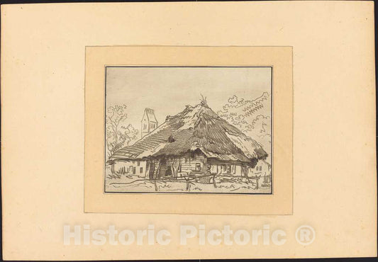 Art Print : Katharina Quarry After Franz Schutz, Swiss Cottages, 1782 - Vintage Wall Art