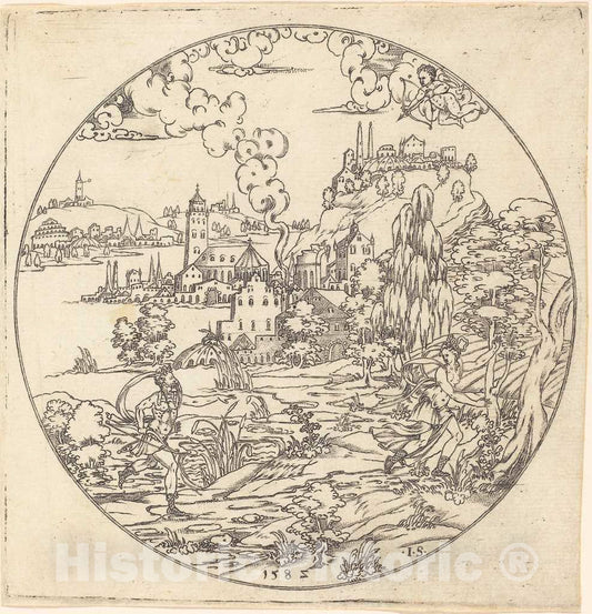 Art Print : Neptune and Arethusa - Vintage Wall Art
