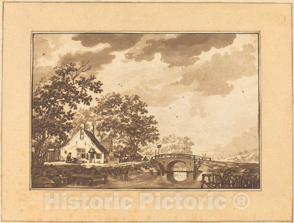 Art Print : Katharina Quarry After Cats, Landscape, 1782 - Vintage Wall Art