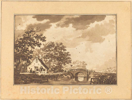 Art Print : Katharina Quarry After Cats, Landscape, 1782 - Vintage Wall Art