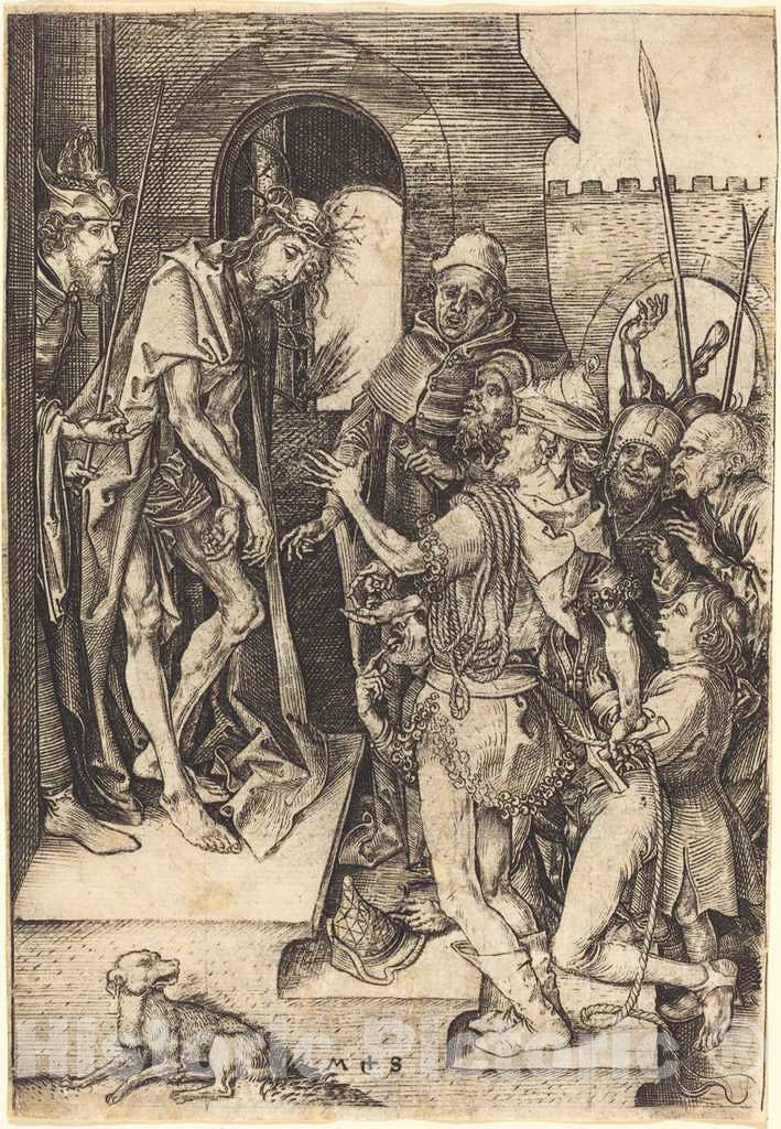 Art Print : Martin Schongauer, ECCE Homo, c. 1480 - Vintage Wall Art