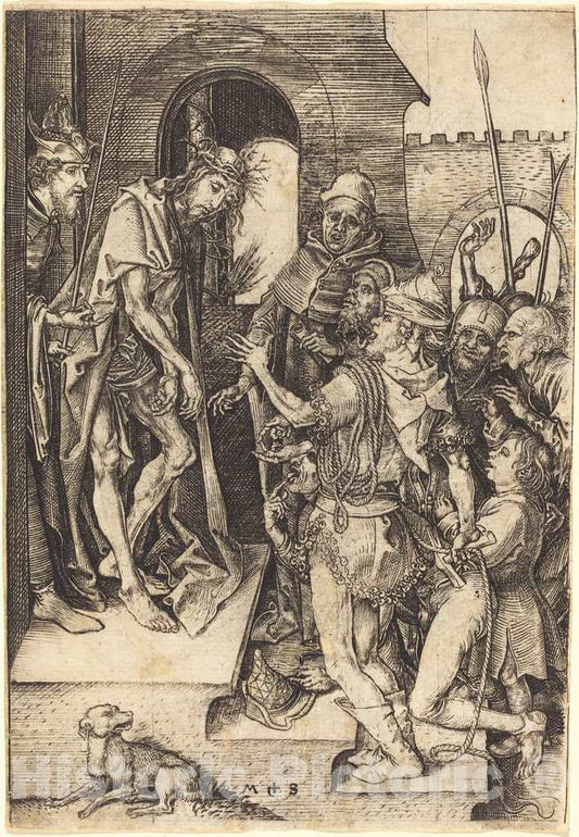Art Print : Martin Schongauer, ECCE Homo, c. 1480 - Vintage Wall Art