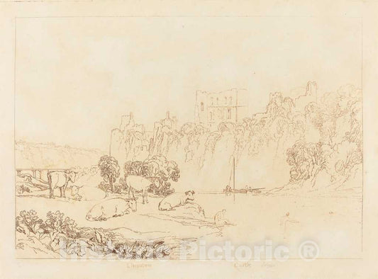 Art Print : Joseph Mallord William Turner, River Wye, 1812 - Vintage Wall Art