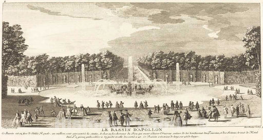 Art Print : Baptiste Rigaud, Le Bassin d'Apollon - Vintage Wall Art