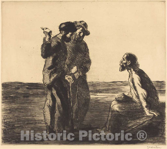 Art Print : ThÃ©ophile Alexandre Steinlen, Three Companions (Les Trois compagnons), 1912 - Vintage Wall Art