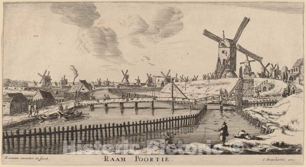 Art Print : Reinier Nooms, Raam Gate (Raam Poortie) - Vintage Wall Art