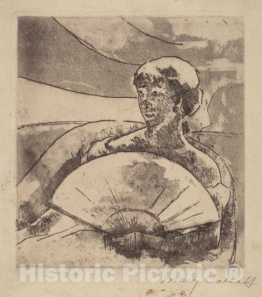 Art Print : Mary Cassatt, in The Opera Box (No. 3), c. 1880 - Vintage Wall Art