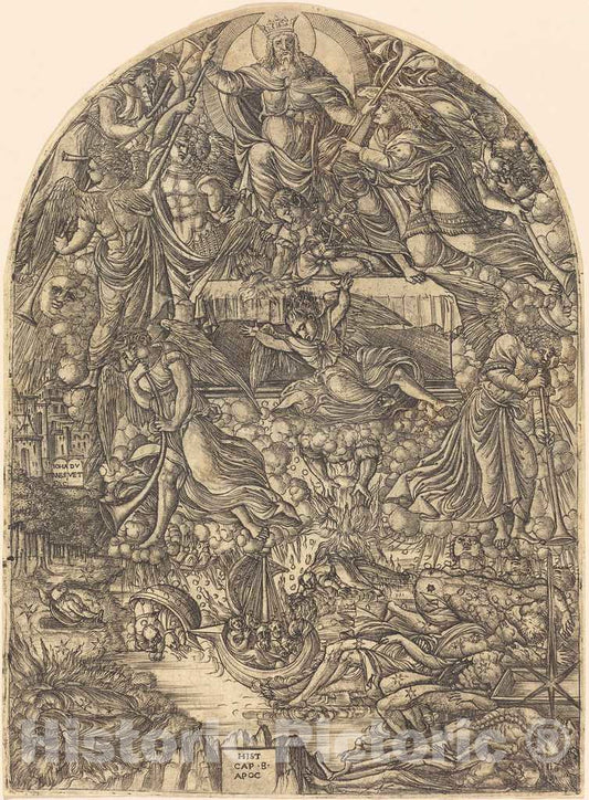 Art Print : Jean Duvet, The Opening of The Seventh Seal, c.1551 - Vintage Wall Art