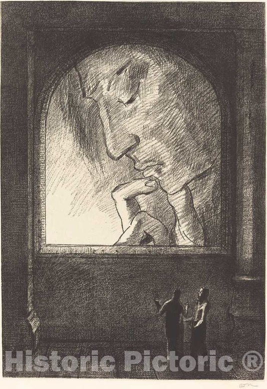 Art Print : Odilon Redon, Lumiere (Light), 1893 - Vintage Wall Art