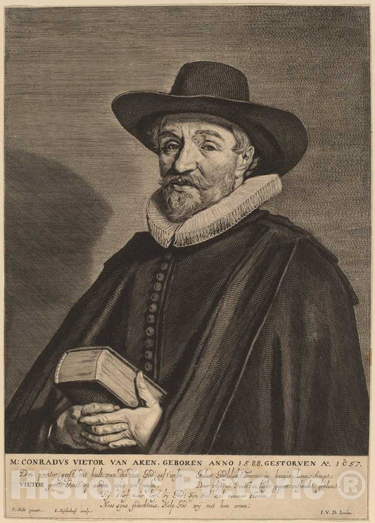 Art Print : Suyderhoff After Frans Hals, Conrad Vietor Van Aken - Vintage Wall Art