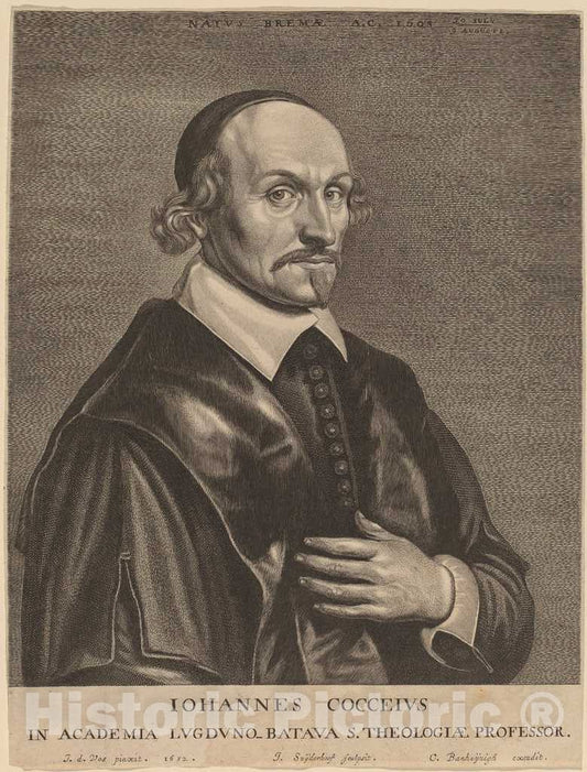 Art Print : Suyderhoff After Jan de VOS, Johannes Cocceius - Vintage Wall Art
