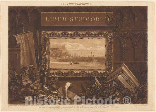 Art Print : Turner and J.C. Easling, Frontispiece, 1812 - Vintage Wall Art