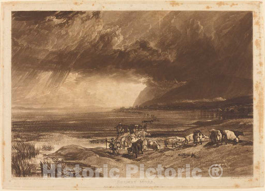 Art Print : Turner and Goff Lupton, Solway Moss, 1816 - Vintage Wall Art