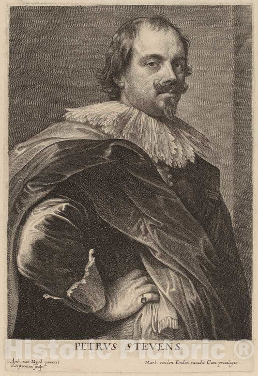 Art Print : Vorsterman After Van Dyck, Petrus Stevens, c.1634 - Vintage Wall Art
