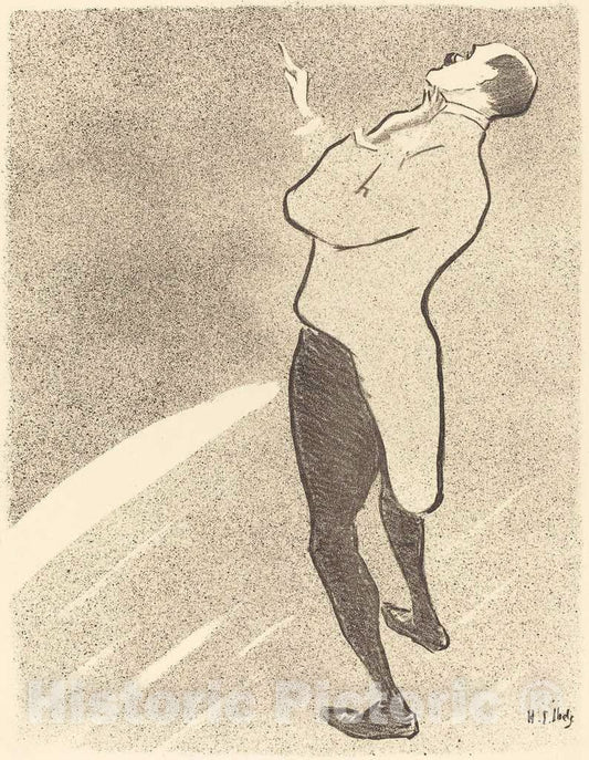 Art Print : Henri-Gabriel Ibels, Singer, 1893 - Vintage Wall Art