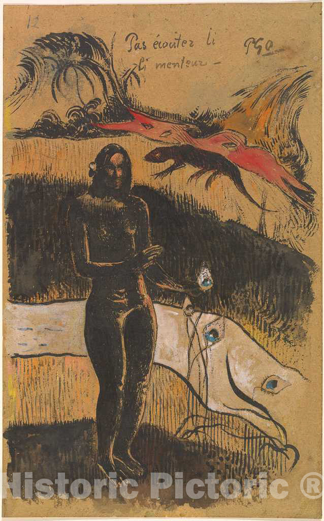 Art Print : Paul Gauguin, Nave Nave Fenua, 1894 - Vintage Wall Art