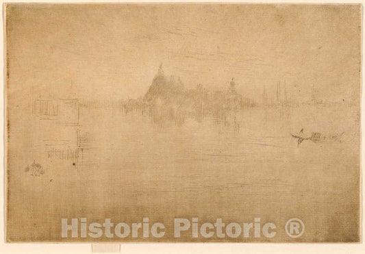 Art Print : James McNeill Whistler, Nocturne: Salute, c.1880 - Vintage Wall Art