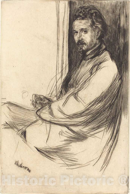 Art Print : James McNeill Whistler, Axenfeld, 1859 - Vintage Wall Art