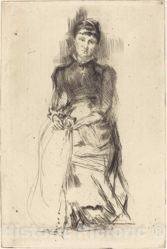 Art Print : James McNeill Whistler, Agnes, c.1874 - Vintage Wall Art